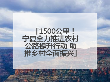 1500公里！宁夏全力推进农村公路提升行动 助推乡村全面振兴