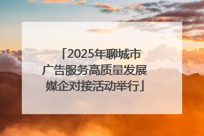 2025年聊城市广告服务高质量发展媒企对接活动举行