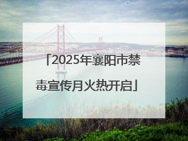 2025年襄阳市禁毒宣传月火热开启