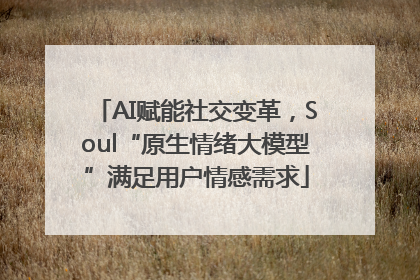 AI赋能社交变革，Soul“原生情绪大模型”满足用户情感需求